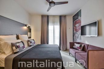 Tweepersoonskamer in Hotel Valentina Malta