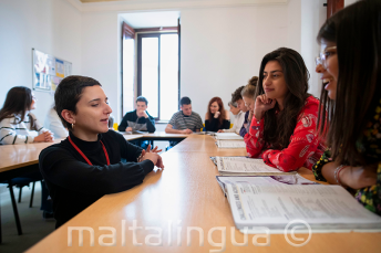 Met airconditioning klas op een school in Malta