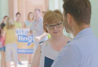 Maltalingua personeel op de zomercampus